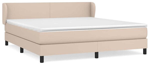 Box spring postel s matrací cappuccino 180 x 200 cm umělá kůže 3127210