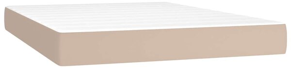 Box spring postel s matrací cappuccino 140x200 cm umělá kůže 3129038