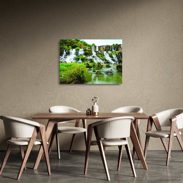 Skleněný obraz - vodopády (70x50 cm)