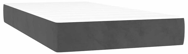 Box spring postel s matrací černá 80 x 200 cm samet 3131047