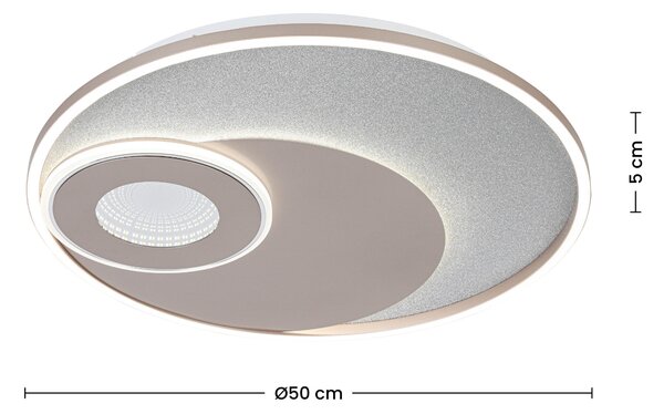 STROPNÍ LED SVÍTIDLO, 50/5 cm Novel - Stropní svítidla