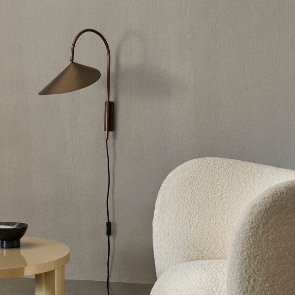 FERM LIVING Nástěnná lampa Arum Swivel, Black