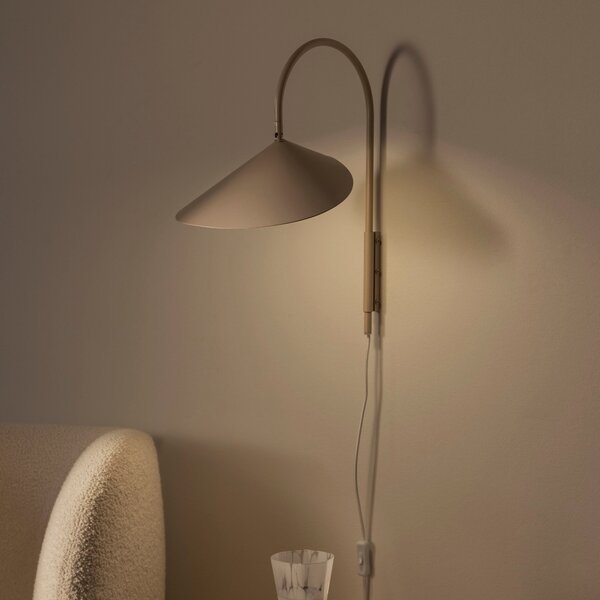 FERM LIVING Nástěnná lampa Arum Swivel, Black
