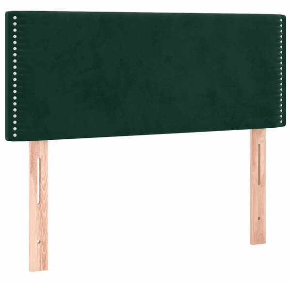 Box spring postel s matrací tmavě zelená 80 x 200 cm samet 3130868