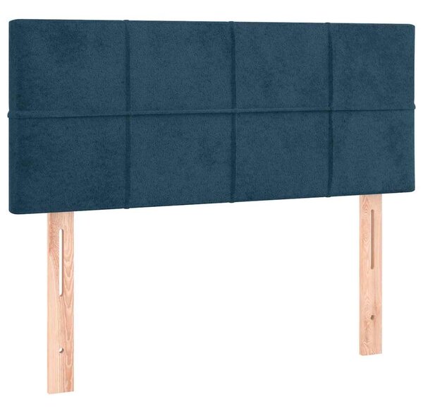Box spring postel s matrací tmavě modrá 80 x 200 cm samet 3127461