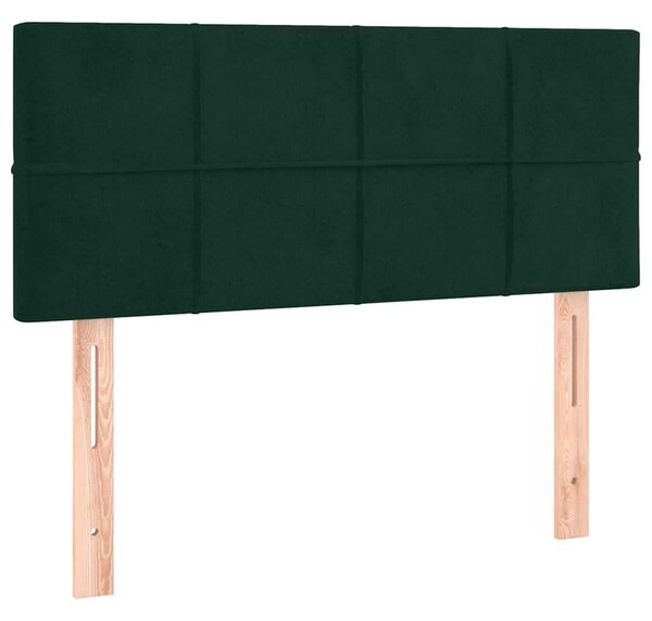 Box spring postel s matrací tmavě zelená 80 x 200 cm samet 3130928