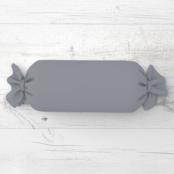 Biante Polštář válec bonbon Rongo RG-068 Šedý 15x40 cm
