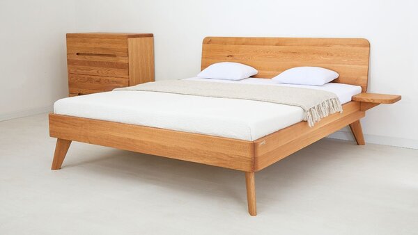 Postel CORTINA Buk 180x200cm - dřevěná postel z masivu o šíři 4 cm