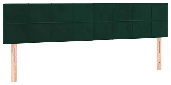 Box spring postel s matrací tmavě zelená 160x200 cm samet 3130970