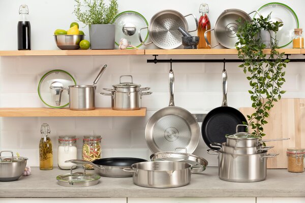 PÁNEV NA SMAŽENÍ 28 cm Chefkoch+Fackelmann - Online Only vaření, Online Only