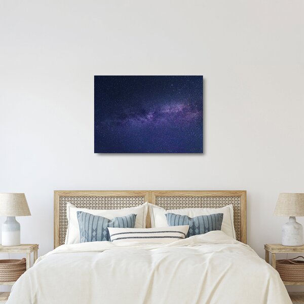Skleněný obraz galaxie (70x50 cm)