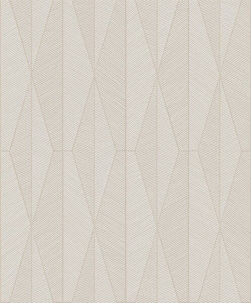 Béžová geometrická vliesová tapeta na zeď, YSA301, Mysa, Khroma by Masuree