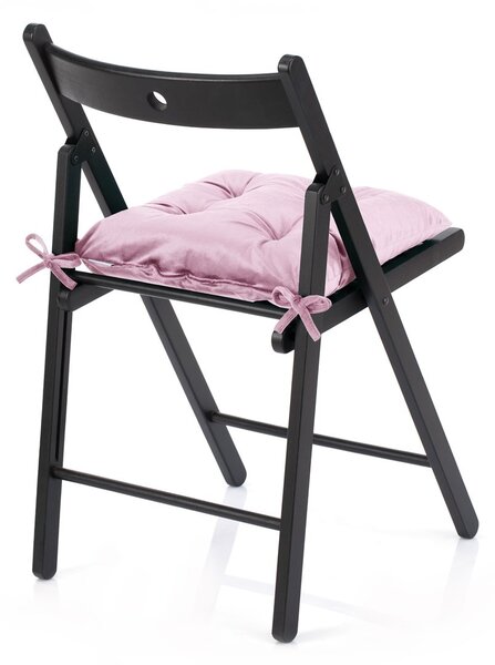 AmeliaHome Podsedák na židli Aleksa světle růžová, velikost 40x40