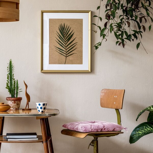 AmeliaHome Podsedák na židli Aleksa světle růžová, velikost 40x40