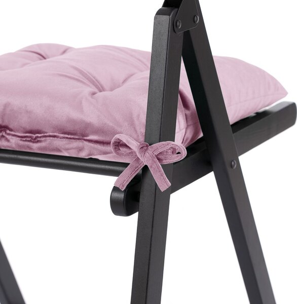 AmeliaHome Podsedák na židli Aleksa světle růžová, velikost 40x40