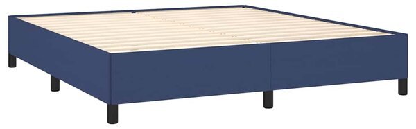 Box spring postel s matrací modrá 160x200 cm textil 3127819