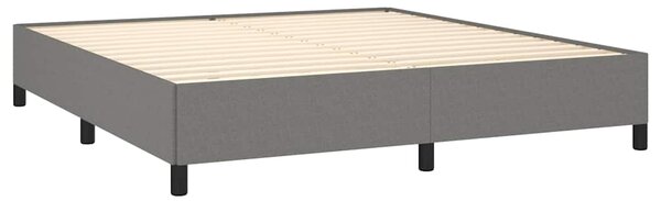 Box spring postel s matrací tmavě šedá 160x200 cm textil 3127814