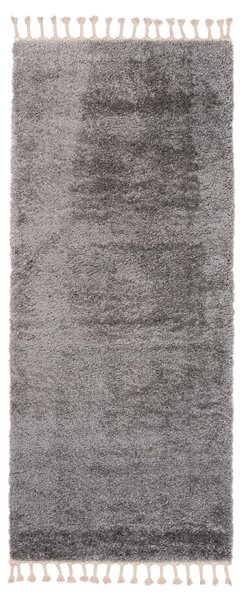 Makro Abra Koberec Běhoun Shaggy VERSAY EJF 6365A Tmavě šedý Rozměr: 70x250 cm