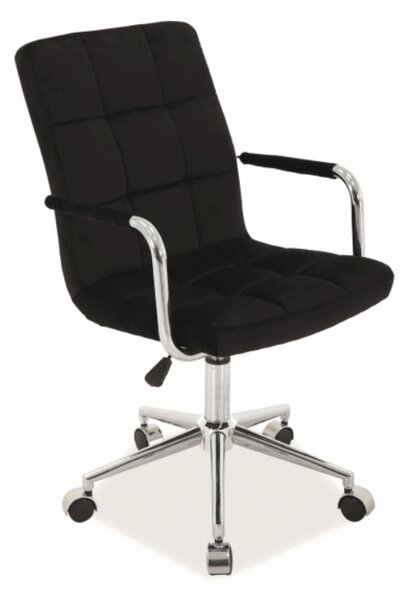 Černá kancelářská židle Q-022 VELVET