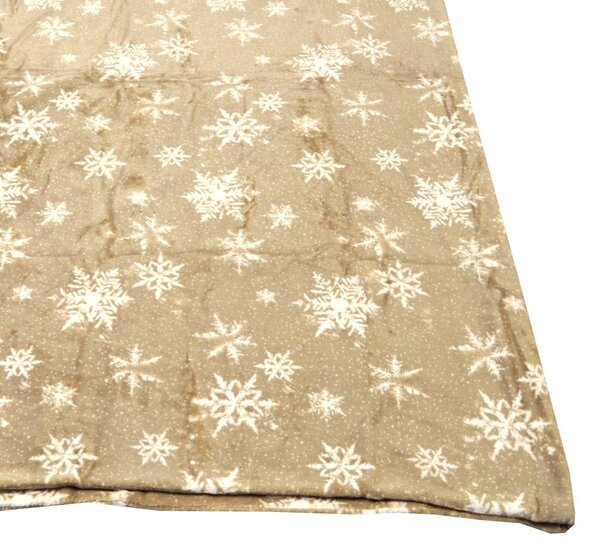 Povlečení mikroflanel SNĚHOVÉ VLOČKY - 140/200 + 70/90 cm