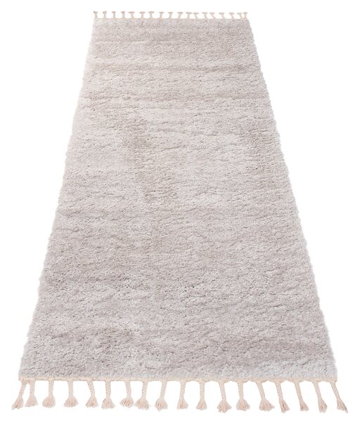 Makro Abra Koberec Běhoun Shaggy VERSAY EJF 6365A Světle šedý Rozměr: 70x350 cm