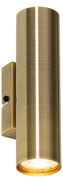 Moderní nástěnná lampa bronzová 2-světlo - Jeana