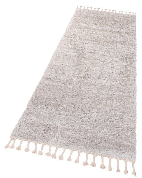 Makro Abra Koberec Běhoun Shaggy VERSAY EJF 6365A Světle šedý Rozměr: 70x350 cm
