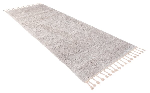 Makro Abra Koberec Běhoun Shaggy VERSAY EJF 6365A Světle šedý Rozměr: 70x350 cm