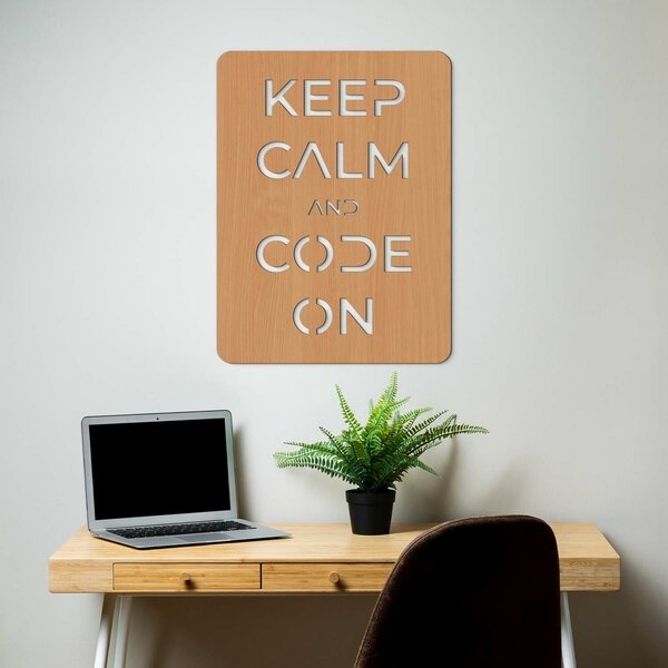 DUBLEZ | Dárek pro geeka - Keep calm and code on | Obraz
