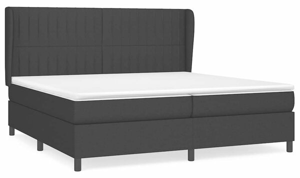 Box spring postel s matrací černá 200x200 cm textil 3128151