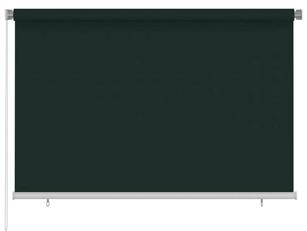 Venkovní roleta 225 (Š) x 140 (V) cm tmavě zelená HDPE 312817