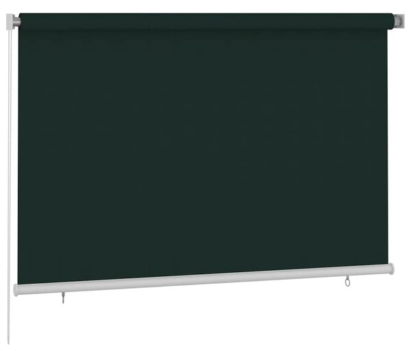 Venkovní roleta 225 (Š) x 140 (V) cm tmavě zelená HDPE 312817