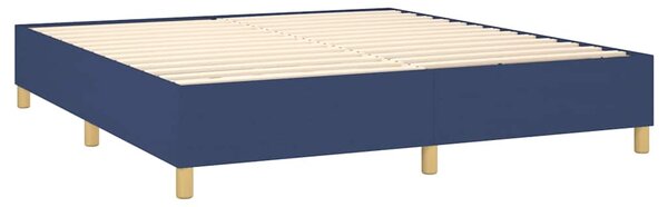 Box spring postel s matrací modrá 180x200 cm textil 3128787