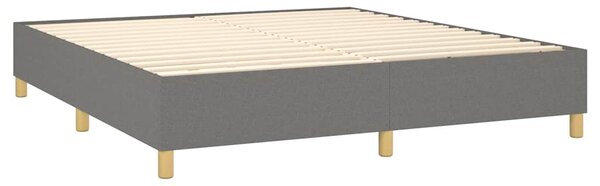 Box spring postel s matrací tmavě šedá 180x200 cm textil 3128462
