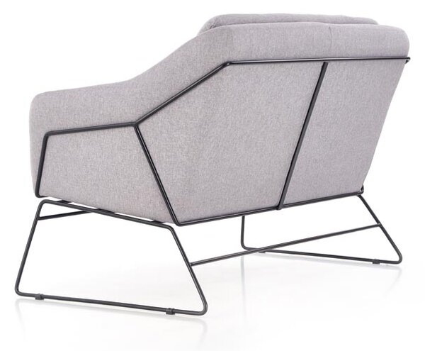 Světle šedé relaxační dvojkřeslo HAMAR 2 XL