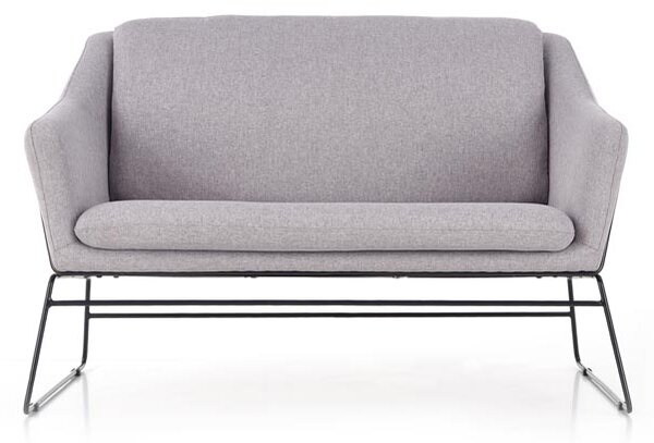 Světle šedé relaxační dvojkřeslo HAMAR 2 XL