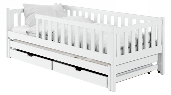 Lano Furniture Dětská rozkládací postel Cola bílá Rozměr (cm): 80x160