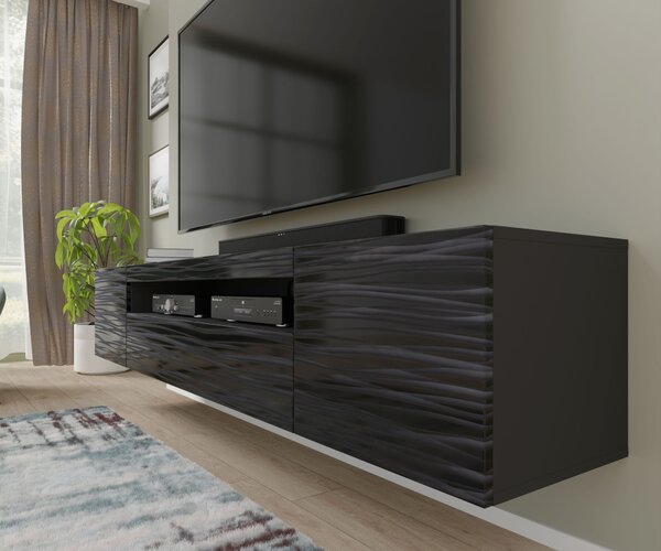 TV stolek/skříňka Aurinko 200 (sahara černá)