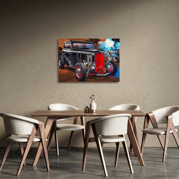 Skleněný obraz veteránu (70x50 cm)