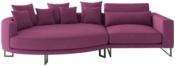 POHOVKA BIG SOFA, textil, magenta Livetastic - Pohovky, Online Only