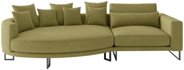 POHOVKA BIG SOFA, textil, olivově zelená Livetastic - Pohovky, Online Only