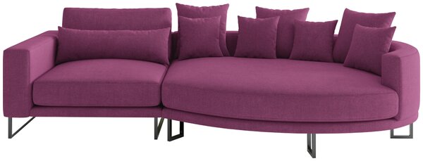 POHOVKA BIG SOFA, textil, magenta Livetastic - Pohovky, Online Only