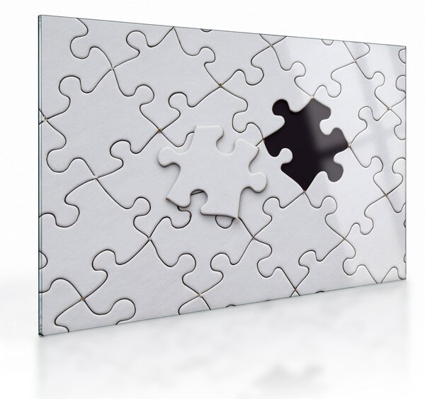 Skleněný obraz puzzle (70x50 cm)