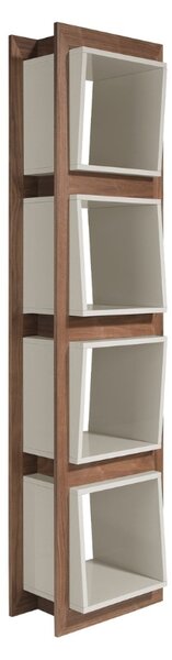 -25 % Dny MOMENTI– Šedá ořechová knihovna Angel Cerdá No. 3027, 200 x 50 cm