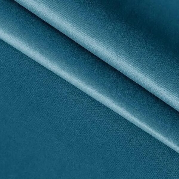 Čalouněná postel boxspring GLORIEN VELVET 140x200 cm modrá Matrace: Matrace Bonell pružinová