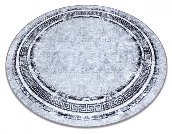 Kusový koberec Ater šedočerný kruh 200cm
