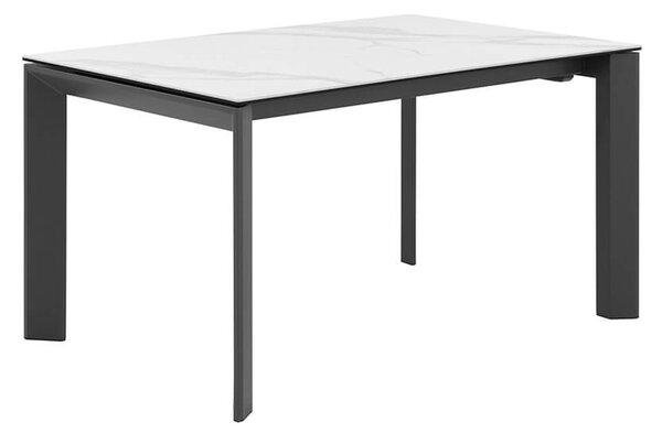 MUZZA Rozkládací stůl sallie 140 (200) x 90 cm černo-bílý