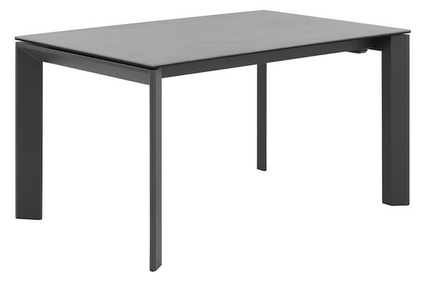 MUZZA Rozkládací stůl sallie 140 (200) x 90 cm šedo-černý