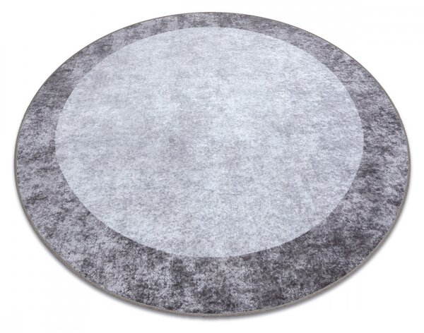 Kusový koberec Arog tmavě šedý kruh 100cm