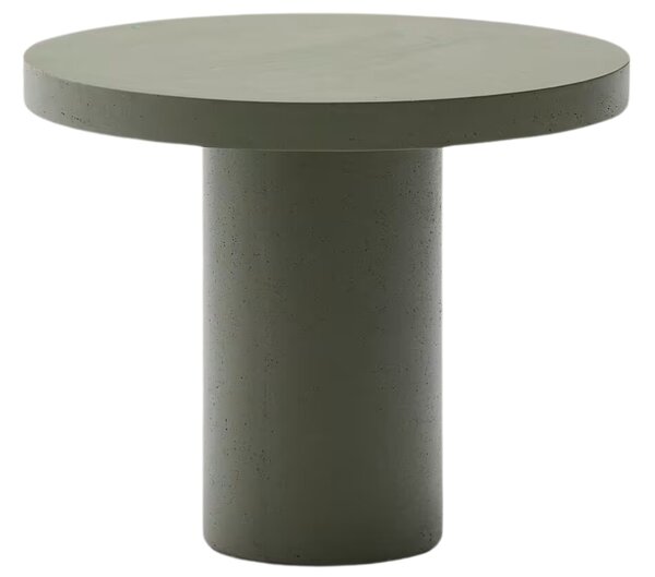Kave Home Zelený cementový zahradní stůl Aiguablava 90 cm